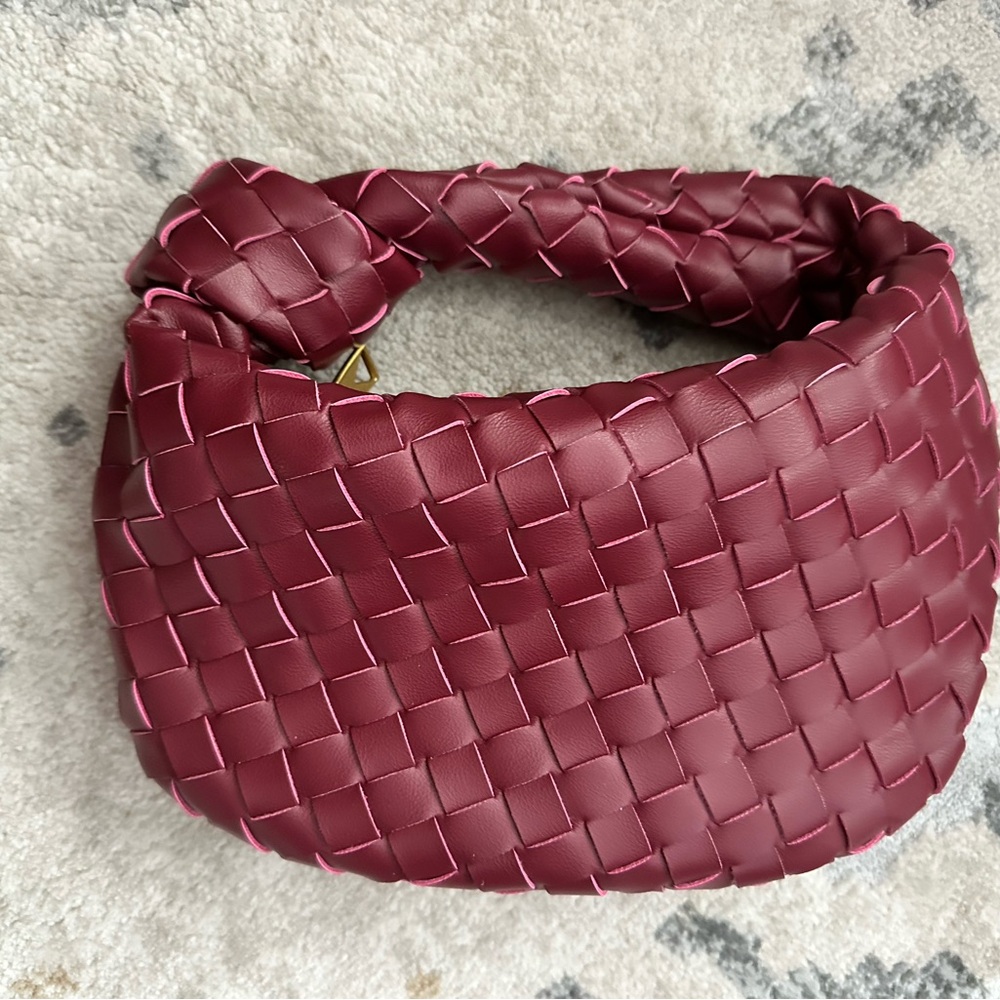 Woven Vegan Leather Mini Bag